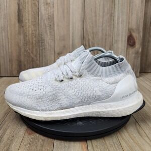 Womens Adidas Ultra Boost size 6 Uncaged White Grey Athletic Running Shoes